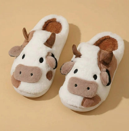 CozyCore™ Cow Slippers